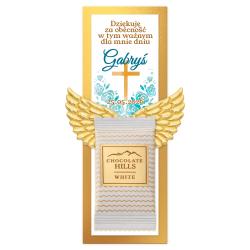 Podziękowanie dla gości Komunia czekoladka...