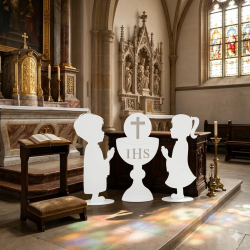 Dekoracja komunijna kielich IHS XXL 90cm do...