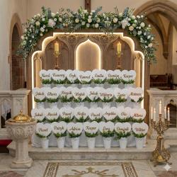 Topper serce z imieniem Komunia Święta dekoracja