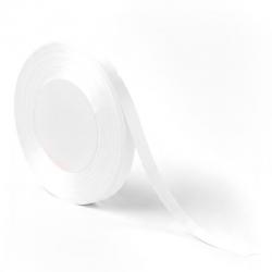 Wstęga wstążka do medali satynowa biała 6 mm 32 m