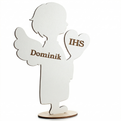 Duży anioł z imieniem dekoracja I Komunia...