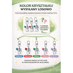 Brelok aniołek serce komunia podziękowanie dla...