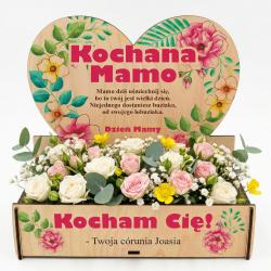 Flowerbox Dzień Mamy drewniane podziękowanie z...