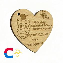 Brelok magnes z grawerem na maturę prezent