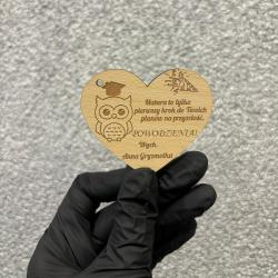 Brelok magnes z grawerem na maturę prezent