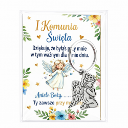 Brelok aniołek komunia podziękowanie dla gości...