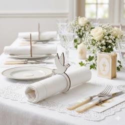 Serwetnik komunijny gołąbek dekoracja stołu...