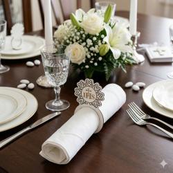 Serwetnik komunijny IHS dekoracja stołu Komunia...