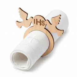 Serwetnik komunijny gołąb IHS dekoracja stołu...