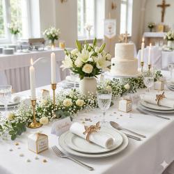 Serwetnik komunijny gołąb IHS dekoracja stołu...