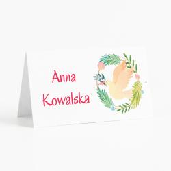 Winietki komunijne gołąb personalizowane...