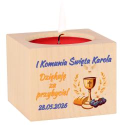 Świecznik komunia kielich hostia podziękowanie...