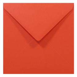 Koperta kwadratowa K4 14x14 czerwona ozdobna