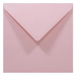 Koperta kwadratowa K4 14x14 pastelowy róż ozdobna