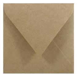 Koperta kwadratowa eko 14,5x14,5 brązowa naturalna