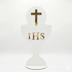 Dekoracja komunijna kielich złote IHS XXL 90cm...