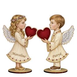 Statuetka anioł chłopiec Komunia Święta 20 cm z...