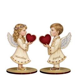 Statuetka anioł chłopiec z imieniem 13 cm