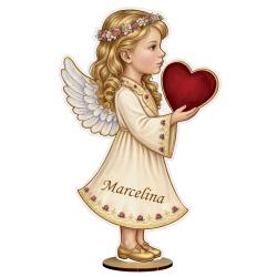 Statuetka anioł dziewczynka z imieniem komunia...