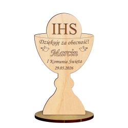 Statuetka kielich komunia podziękowanie dla...