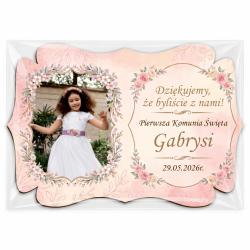 Magnes komunia ze zdjęciem podziękowanie...