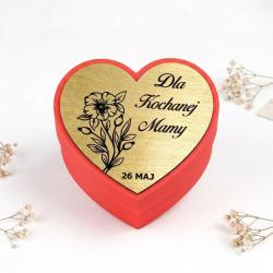 Pudełko serce na drobiazgi Dzień Mamy prezent...