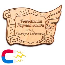 Magnes z grawerem dla nauczyciela prezent szkolny