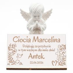 Winietka imienna aniołek chrzest święty...