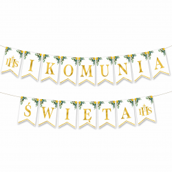 Baner Komunijny I Komunia Święta Eukaliptus...