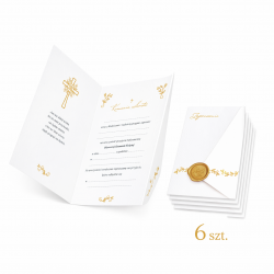 Zaproszenie Komunia Święta Złoty Gołąb z...