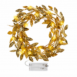 Girlanda LED listki złote 300cm