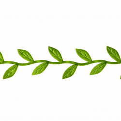 Wstążka girlanda listki zielone 300cm