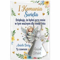 Brelok aniołek Komunia Święta podziękowanie dla...