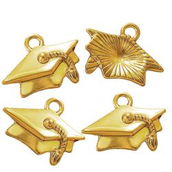 Brelok czapka absolwenta złoty ozdobny...