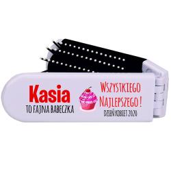 Lusterko Grzebień z imieniem na prezent DZIEŃ...