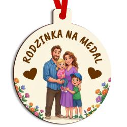 Medal na Dzień Rodziny z nadrukiem prezent dla...