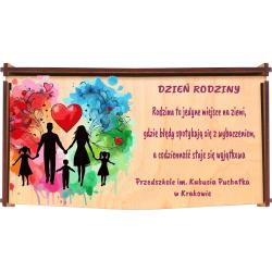 Pudełko na czekoladę Dzień Rodziny drewniane...
