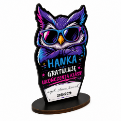 Personalizowana statuetka sowa z imieniem dla...