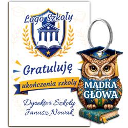 Brelok sowa Mądra Głowa prezent ukończenie...
