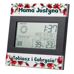 Stacja pogodowa na Dzień Mamy z nadrukiem...