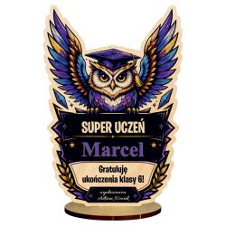 Statuetka Super Uczeń z Imieniem Ucznia Prezent...
