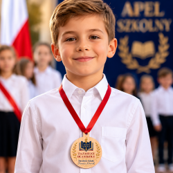 Medal z Logo Szkoły na Zakończenie Roku...