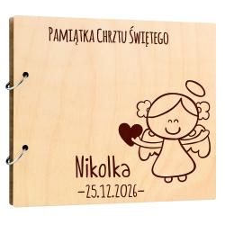 Grawerowany album na Chrzest Święty...