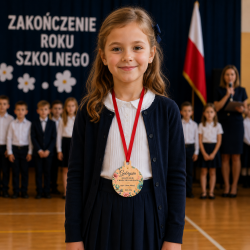 Medal z Imieniem dla Ucznia na Zakończenie...