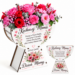 Flowerbox dla Mamy na kwiaty drewniany box na...
