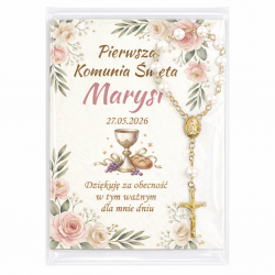 Różaniec perłowy podziękowanie dla gości...