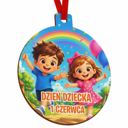 Medal Dzień Dziecka z nadrukiem kolorowy medal...