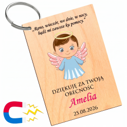 Brelok magnes na Chrzest Święty personalizowany...