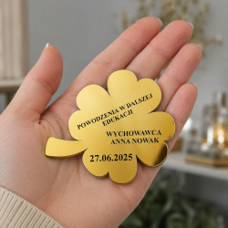Magnes Koniczynka z Grawerem dla Ucznia od...