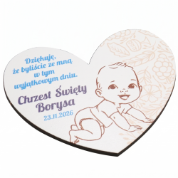 Magnes na Chrzest Święty z nadrukiem...